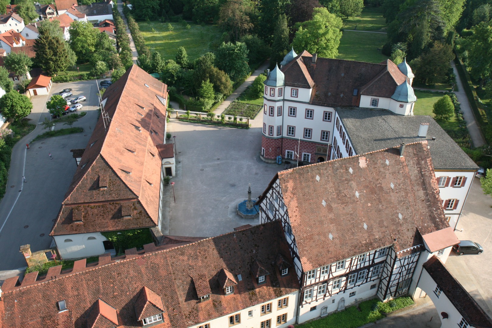 Schlossareal Luftbild